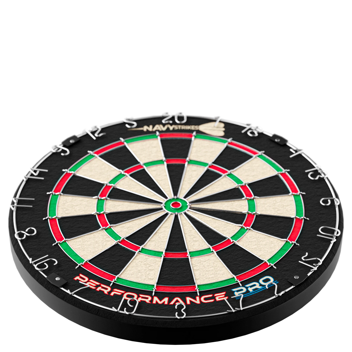 Navy Strikes Dartbord Performance Pro - Incl. 6 Dartpijlen & Scorebord - Sisal - Triangle Wire - 45,1 cm