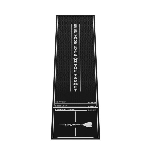Navy Strikes Dartmat - met Oche - 300 x 60 cm - Antislip