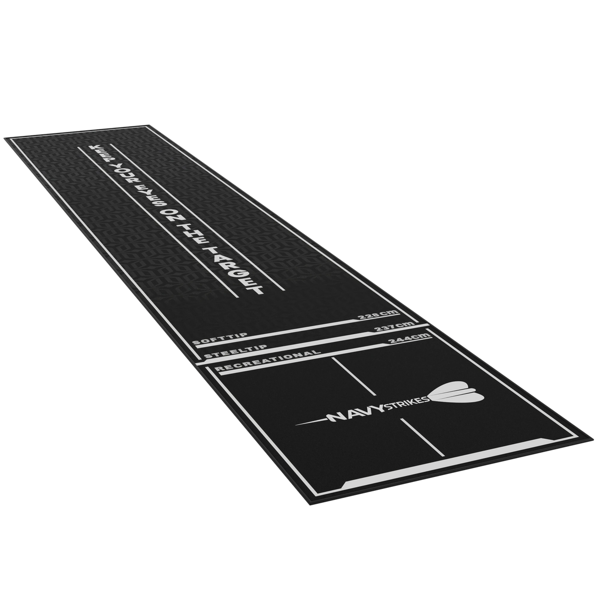 Navy Strikes Dartmat - met Oche - 300 x 60 cm - Antislip